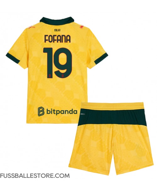 Günstige AC Milan Youssouf Fofana #19 3rd trikot Kinder 2025-26 Kurzarm (+ Kurze Hosen) Günstige AC Milan Youssouf Fofana #19 3rd trikot Kinder 2025-26 Kurzarm (+ Kurze Hosen)